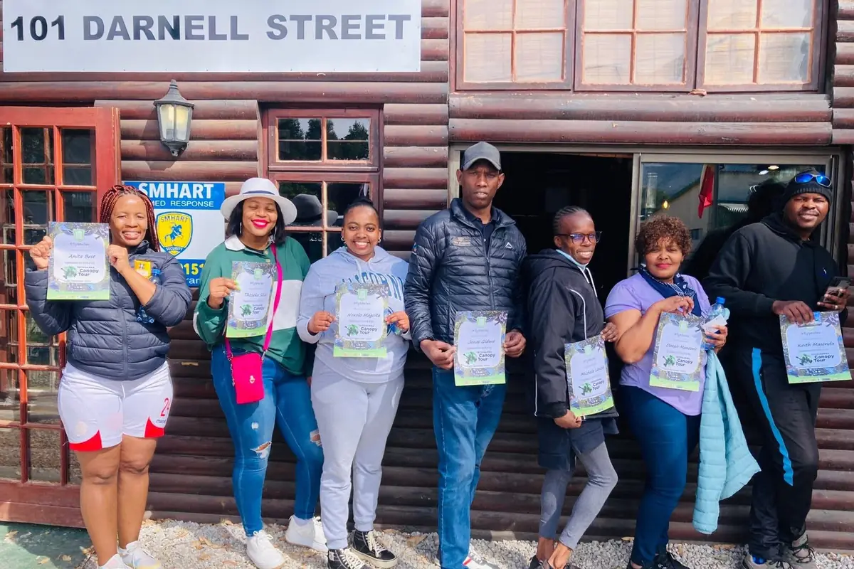 A community group on a Knysna tour