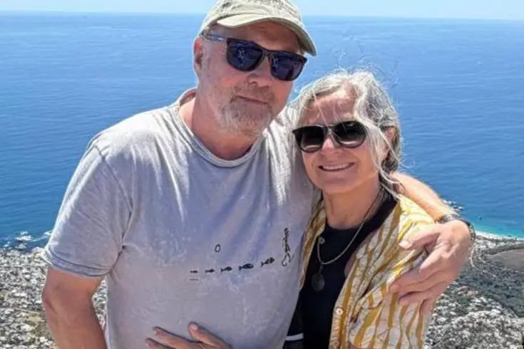Guests at a coastal viewpoint